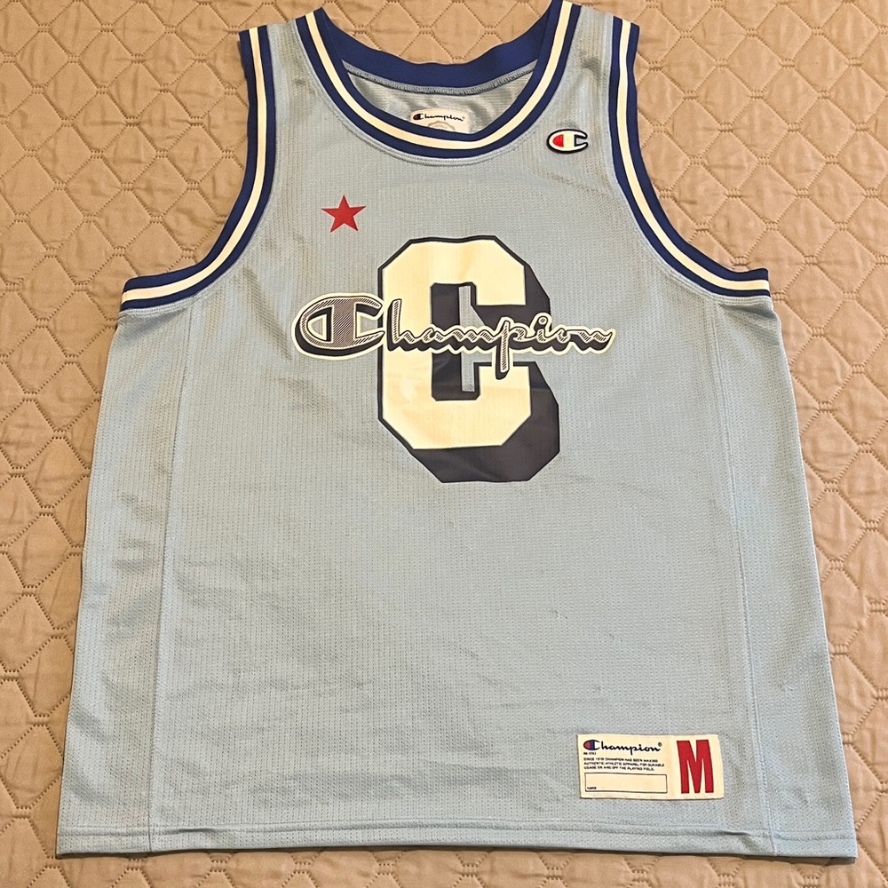 Champion Baby Blue Basketball Jersey
